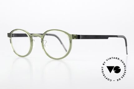 Lindberg 1014 46 Acetanium Pantobrille In Grau Grün, Musiker Sting trägt auch eine Lindberg Brille, M. 1014, Passend für Herren und Damen