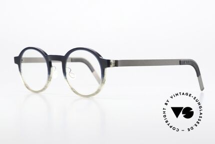 Lindberg 1259 Acetanium Panto Designerbrille Unisex, Mod. 1259 in Gr. 47/23: Acetat & Titanium Kombination, Passend für Herren und Damen