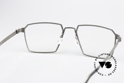Lindberg 9628 Strip Titanium Markante Designerfassung, Titan-Fassung kann natürlich beliebig verglast werden, Passend für Herren und Damen