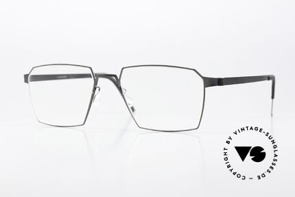 Lindberg 9628 Strip Titanium Designerbrille Matt Schwarz Details