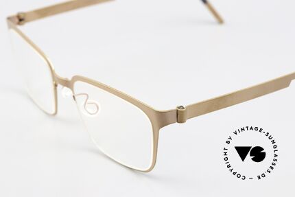 Lindberg 9627 Strip Titanium Designerbrille Bronze Kupfer, stilvolle Damenbrille oder Herrenbrille gleichermaßen, Passend für Herren und Damen