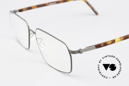 Lindberg 9635 Strip Titanium Version Mit Azetatbügeln, stilvolle Damenbrille oder Herrenbrille gleichermaßen, Passend für Herren und Damen