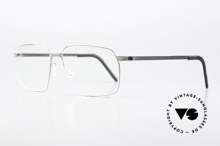 Lindberg 9635 Strip Titanium Titan Rahmen Silber Poliert, federleicht und dennoch sehr stabil und sehr langlebig, Passend für Herren und Damen