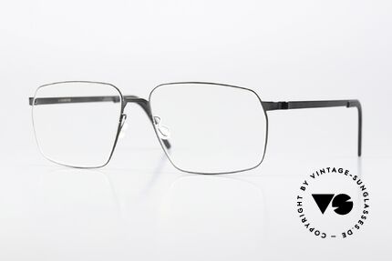 Lindberg 9635 Strip Titanium Titanbrille Schwarz Poliert Details