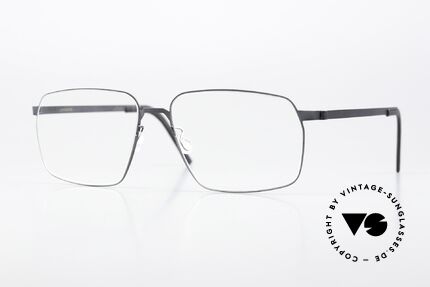 Lindberg 9635 Strip Titanium Titanbrille Blaugrau Matt Details