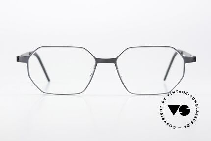 Lindberg 9634 Strip Titanium Blaugrau Polierter Rahmen, unisex Mod. 9634, Gr. 52/16 col PU16: blaugrau poliert, Passend für Herren und Damen