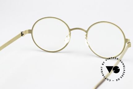 Lindberg 9587 Strip Titanium Runde Damen & Herrenbrille, die orig. DEMOgläser können beliebig getauscht werden, Passend für Herren und Damen