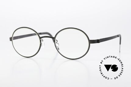 Lindberg 9587 Strip Titanium Designerbrille Schwarz Rund Details