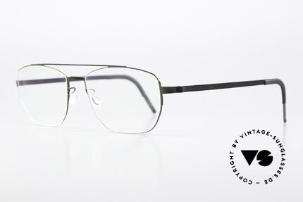Lindberg 9618 Strip Titanium Designerbrille Schwarz Unisex, federleicht und dennoch sehr stabil und sehr langlebig, Passend für Herren und Damen