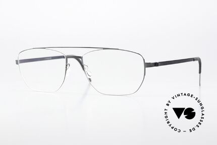 Lindberg 9618 Strip Titanium Designerbrille Grau Poliert Details