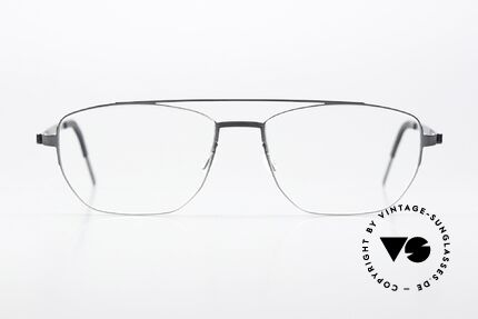 Lindberg 9618 Strip Titanium Designerbrille Grau Poliert, Modell 9618, in Größe 56/17, Bügel 135 und Color PU16, Passend für Herren und Damen