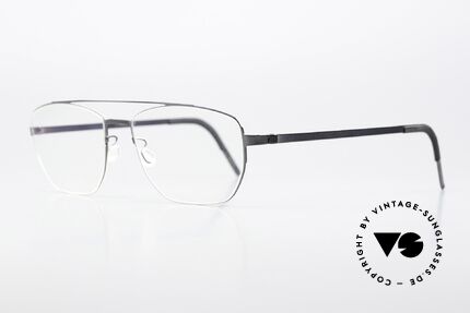 Lindberg 9618 Strip Titanium Designerbrille Grau Poliert, federleicht und dennoch sehr stabil und sehr langlebig, Passend für Herren und Damen