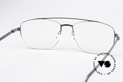 Lindberg 9618 Strip Titanium Designerbrille Grau Poliert, die orig. DEMOgläser können beliebig getauscht werden, Passend für Herren und Damen