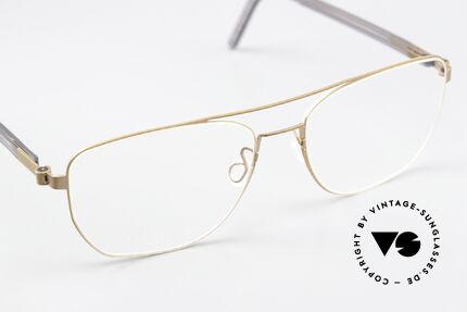 Lindberg 9622 Strip Titanium Variante Mit Azetatbügeln, ungetragenes Designerstück + orig. Lindberg Hartetui, Passend für Herren und Damen