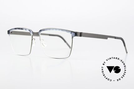 Lindberg 9841 Strip Titanium Eckige Brille Für Herren, Herren-Modell 9841 in Größe 55/17, 135, Color 10, Passend für Herren