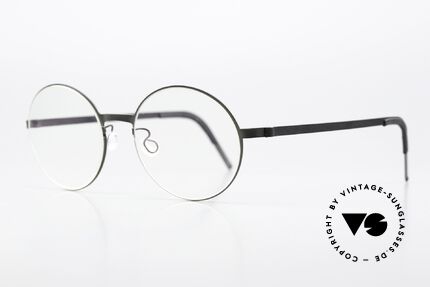 Lindberg 9580 Strip Titanium Designerbrille Mattschwarz, federleicht und dennoch sehr stabil und sehr langlebig, Passend für Herren und Damen