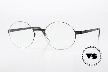 Lindberg 9610 Strip Titanium Titanbrille Schwarz Poliert Details