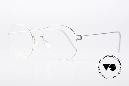 Lindberg Rasmus 49 Air Titan Rim Klassische Brille In Silber, sehr elegante Designer-Brille für Damen und Herren, Passend für Herren und Damen