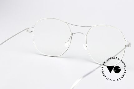 Lindberg Rasmus 49 Air Titan Rim Klassische Brille In Silber, Titan-Fassung kann natürlich beliebig verglast werden, Passend für Herren und Damen