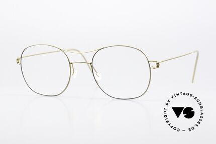 Lindberg Rasmus 49 Air Titan Rim Klassische Brille Matt Gold Details
