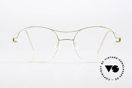 Lindberg Rasmus 47 Air Titan Rim Titan Brille Gold Glänzend, Rasmus in Gr. 47-16, 135, color PGT = gold glänzend, Passend für Herren und Damen