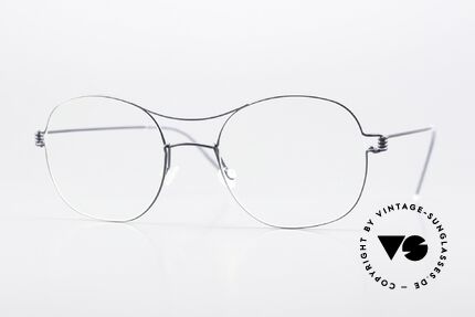 Lindberg Rasmus 47 Air Titan Rim Titan Brille Dunkelblau Matt Details