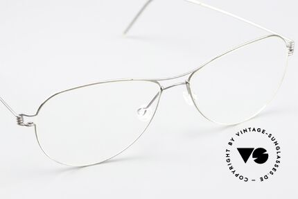 Lindberg Tilda Air Titan Rim Titanium Brille Unisex Silber, ungetragenes Designerstück + orig. Lindberg Magnet-Etui, Passend für Herren und Damen