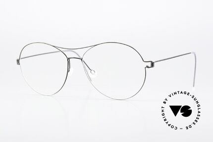 Lindberg April Air Titan Rim Titanium Brille Mattschwarz Details