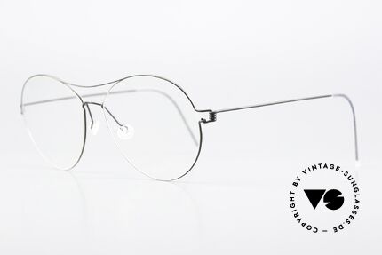 Lindberg April Air Titan Rim Titanium Brille Mattschwarz, vielfach ausgezeichnet hinsichtlich Qualität und Design, Passend für Damen