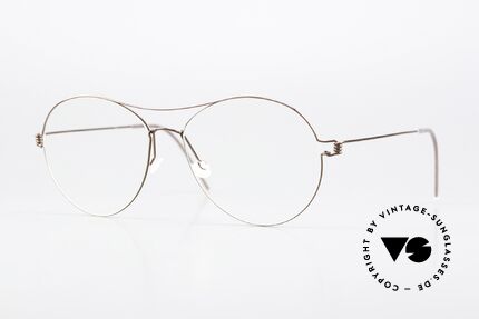 Lindberg April Air Titan Rim Titan Brille Braun Glänzend Details