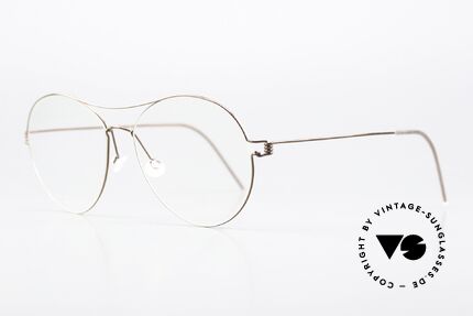 Lindberg April Air Titan Rim Titan Brille Braun Glänzend, vielfach ausgezeichnet hinsichtlich Qualität und Design, Passend für Damen