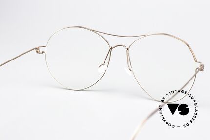 Lindberg April Air Titan Rim Titan Brille Braun Glänzend, eleganter Rahmen ohne Schrauben, Nieten oder Lötungen, Passend für Damen