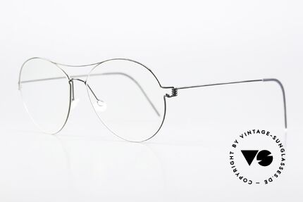 Lindberg April Air Titan Rim Titan Brille Schwarz Poliert, vielfach ausgezeichnet hinsichtlich Qualität und Design, Passend für Damen