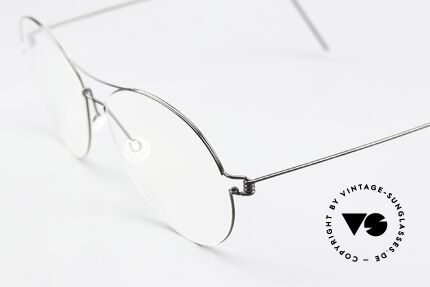 Lindberg April Air Titan Rim Titan Brille Schwarz Poliert, extrem stabile Fassung, flexibel & elastisch, und nur 3g, Passend für Damen