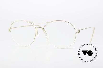 Lindberg April Air Titan Rim Titan Brille Gold Glänzend Details