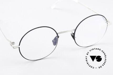 Mykita Sigur Runde Brille Schwarz Silber, ungetragenes Modell mit original Mykita Verpackung, Passend für Herren und Damen