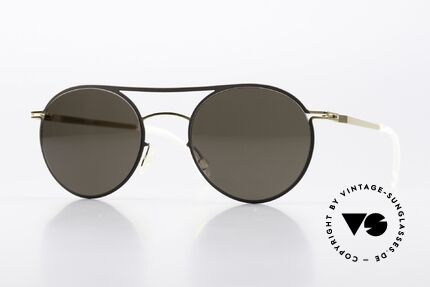 Mykita Tore Runde Sonnenbrille Gold Terra Details