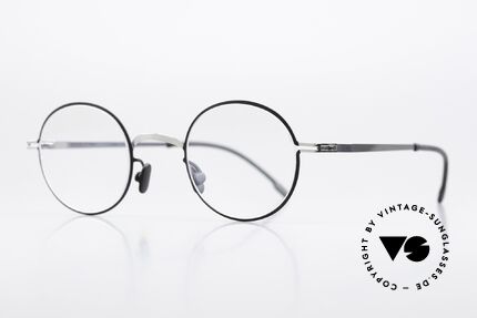 Mykita Finvid 2015er Lite Collection Brille, color code 052 = Silver/Black (edle Rahmen-Kontraste), Passend für Herren und Damen