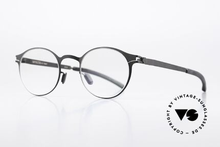 Mykita Isaac Pantobrille Schwarz Unisex, color 002 = "Black" = Damenbrille und Herrenbrille, Passend für Herren und Damen