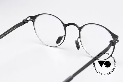 Mykita Isaac Pantobrille Schwarz Unisex, die Fassung ist beliebig verglasbar (optisch / Sonne), Passend für Herren und Damen