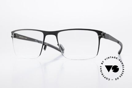 Mykita Monty Eckige Herrenbrille Schwarz Details