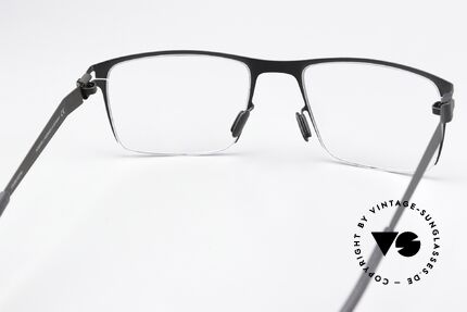 Mykita Monty Eckige Herrenbrille Schwarz, orig. DEMO-Gläser können beliebig getauscht werden, Passend für Herren