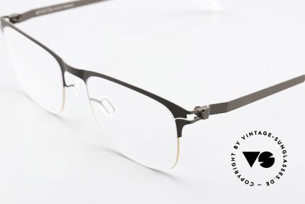 Mykita Desmond Eckige Brille In Gold Terra, wohlbekannte Spitzenqualität; handmade in Germany, Passend für Herren