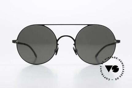 Mykita Touho Runde Sonnenbrille Schwarz, runde Sonnenbrille LITE-Serie (2015-2019 gefertigt), Passend für Herren und Damen