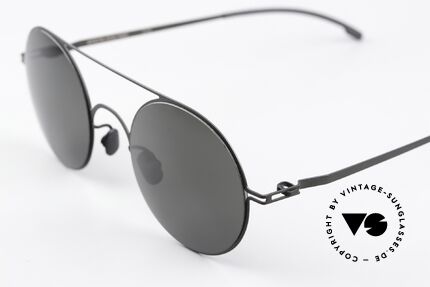 Mykita Touho Runde Sonnenbrille Schwarz, wohlbekannte Spitzenqualität; handmade in Germany, Passend für Herren und Damen