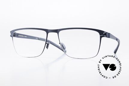 Mykita Pawel Eckige Herrenbrille Navy Blue Details