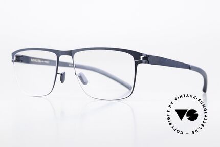Mykita Pawel Eckige Herrenbrille Navy Blue, color 084 "Navy Blue" (ein markantes Herrenmodell), Passend für Herren