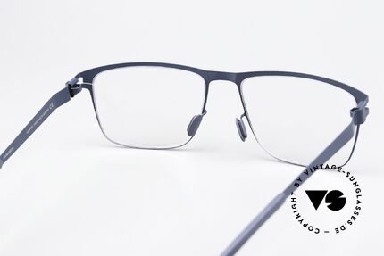 Mykita Pawel Eckige Herrenbrille Navy Blue, orig. DEMO-Gläser können beliebig getauscht werden, Passend für Herren