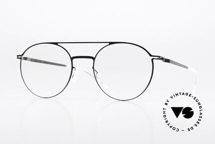 Mykita Kjell Runde Brille Shiny Graphite Details