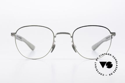 Mykita Mylon Basil Pantobrille Damen Herren, Größe 47-24, color 245 (Silver / Storm Grey), Passend für Herren und Damen
